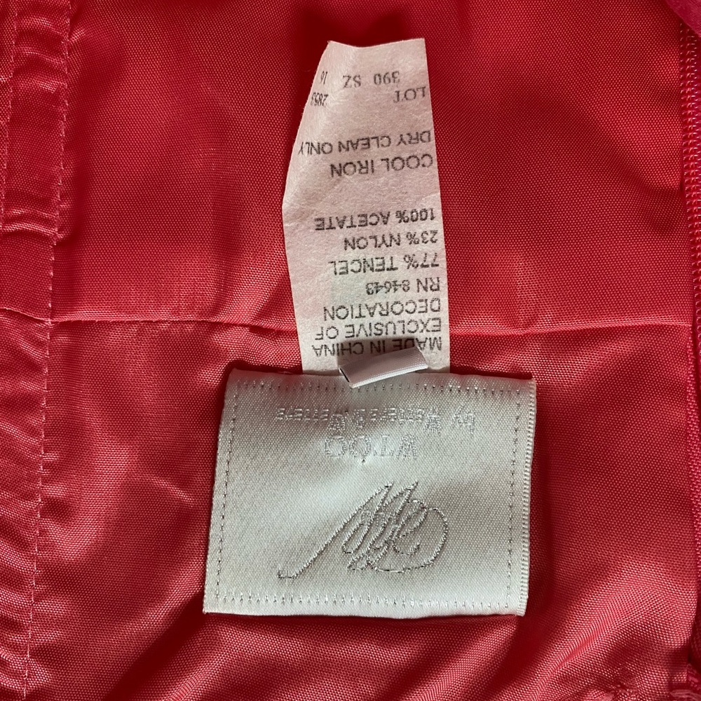 Wtoo by Watters & Watters Coral Halter Pink Dress - Picture 8 of 8